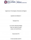 Ingeniería en Tecnologías y Soluciones de Negocio Ingeniería de Software II