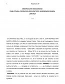 Modificación de sociedades