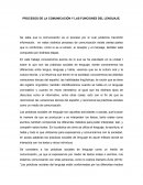 PROCESOS DE LA COMUNICACIÓN Y LAS FUNCIONES DEL LENGUAJE
