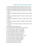Cuestionario de Fundamentos de Derecho de Amparo