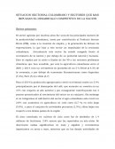 SITUACION SECTORIAL COLOMBIANO Y SECTORES QUE MAS IMPULSAN EL DESARROLLO COMPETITIVO DE LA NACION