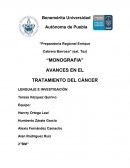 AVANCES EN EL TRATAMIENTO DEL CÁNCER LENGUAJE E INVESTIGACIÓN