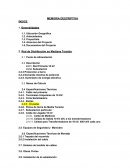 MEMORIA DESCRIPTIVA.Especificaciones Técnicas etc