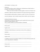 ACTO FORMAL: 25 de Mayo de 1810