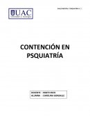 Contencion en psiquiatria