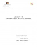 Capacidad calórica del Cloruro de Potasio
