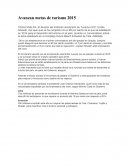 Avanzan metas de turismo 2015