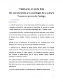 Tradiciones en Costa Rica - Los mascareros de Cartago