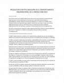 PRODUCCION CIENTIFICA BRASILEÑA EN EL COMPORTAMIENTO ORGANIZACIONAL EN EL PERIODO 2000-2010