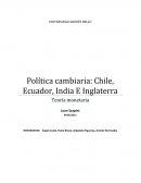 Política cambiaria: Chile, Ecuador, India E Inglaterra