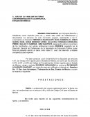 Format de escrito inicial de divorcio incausado