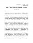 Implicaciones clínicas en la terapia Cognitivo conductual