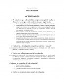 Nunca muere la luz de la idea -Tarea de Investigación