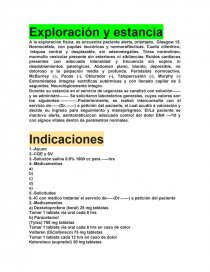 Exploración y estancia. Página 1