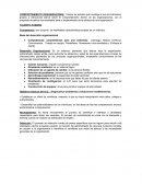 COMPORTAMIENTO ORGANIZACIÓN ACTIVIDAD