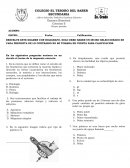Examen bimestral de física segundo de secundaria