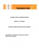 Actividades de aprendizaje derecho colectivo del trabajo
