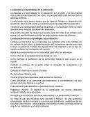 Equidad y el aprendizaje en la educación
