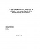 Análisis sobre la educación bancaria