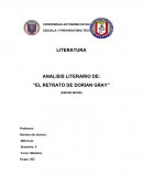 ANALISIS LITERARIO DE: ‘’EL RETRATO DE DORIAN GRAY’’