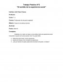 El sentido de la experiencia social