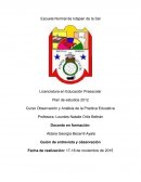 Curso Observación y Análisis de la Práctica Educativa