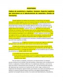 Cadena de suministros y logística. Compras