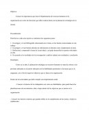 Conocer la importancia que tiene el departamento de recursos humanos en la organización así como las funciones que debe realizar dentro de la planeación estratégica de la misma