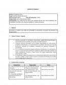 Agenda de trabajo. Centro Operativo Sucua