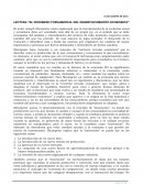 LECTURA “EL FENOMENO FUNDAMENTAL DEL DESENVOLVIMIENTO ECONOMICO”