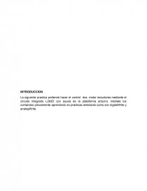 Conocer el funcionamiento del circuito integrado L293D.. Página 1