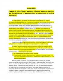 Cadena de suministros y logística. Compras. Página 1