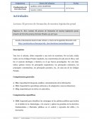 Actividades Lectura: El proceso de formación de nuestra legislación penal