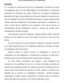 Discurso por el Día de los Trabajadores