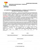 Acta de entrega - Recepción del jardín de niños