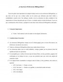 ¿Cómo hacer Referencias Bibliográficas?