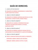 Guía del cuestionario de derecho