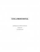 ÉTICA PROFESIONAL Aprendizaje en la sociedad de la información