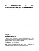 El tabaquismo y sus consecuencias por uso excesivo