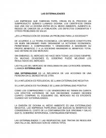 LAS EXTERNALIDADES. Página 1