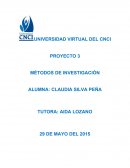 PROYECTO 3 MÉTODOS DE INVESTIGACIÓN
