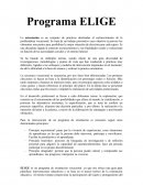 Programa ELIGE. Orientación vocacional