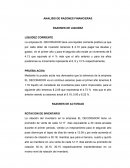 Analisis de las razones financieras