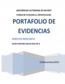 PORTAFOLIO DE EVIDENCIAS El comercio y el derecho mercantil
