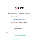 GESTION DEL CAPITAL HUMANO TAREA ACADÉMICA N° 2