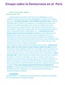 Ensayo sobre la democracia en el peru