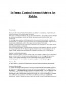 Informe Central termoeléctrica los Robles