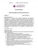 Syllabus Biologia y Sociedad Contemporanea