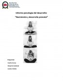 Informe psicología del desarrollo: “Nacimiento y desarrollo prenatal”