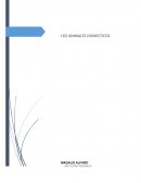 Los animales domesticos.